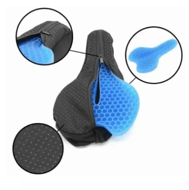 ASIENTO PARA BICICLETAS CON FUNDA COJÍN FLEXIBLE DE GEL - 4