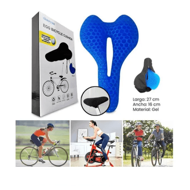 ASIENTO PARA BICICLETAS CON FUNDA COJÍN FLEXIBLE DE GEL - 5