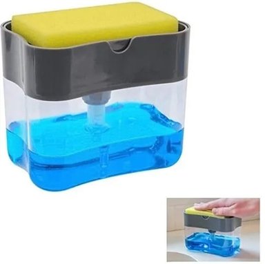 DISPENSADOR DE LAVALOZAS MANUAL CON ESPONJA INCLUIDA - 1