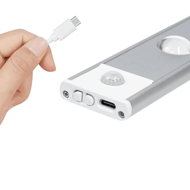 LUZ POTENTE 100 LED RECARGABLE USB 50 CM PARA EMERGENCIAS CON SENSOR DE MOVIMIENTO Y DE LUZ - 1