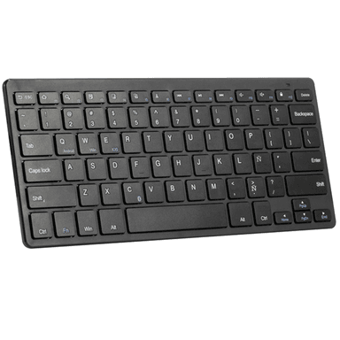 MINI TECLADO UNIVERSAL INALÁMBRICO TECMASTER BLUETOOTH CON TECLAS PLANAS 100506 - 1