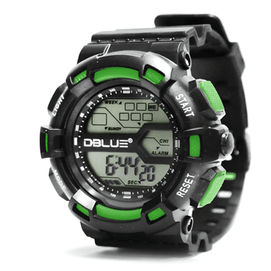 RELOJ DIGITAL DBLUE DBRGS01G DEPORTIVO MULTIFUNCIONAL RGS01G GREEN EDITION - 1