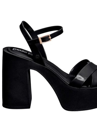 SANDALIAS MUJER PETITE JOLIE NEGRO GLAM - 2