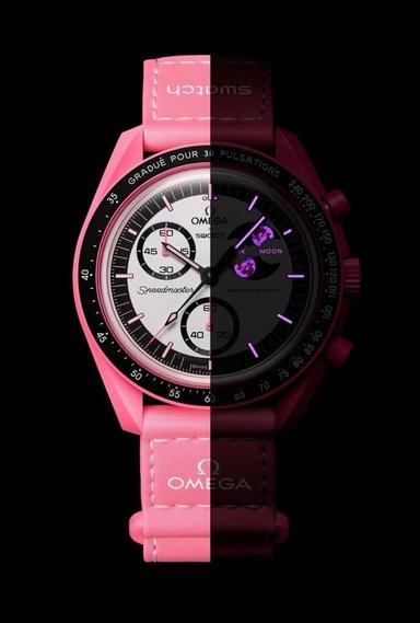 RELOJ OMEGA X SWATCH MOONPHASE PINK LIMITED - 2