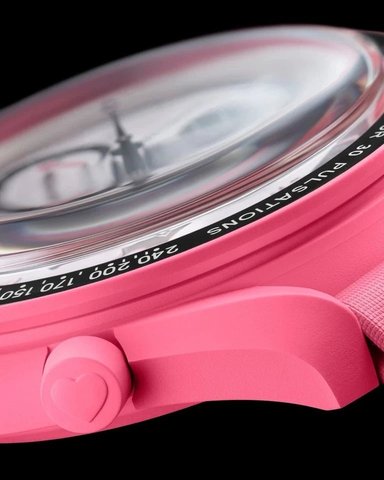RELOJ OMEGA X SWATCH MOONPHASE PINK LIMITED - 4