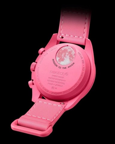 RELOJ OMEGA X SWATCH MOONPHASE PINK LIMITED - 5