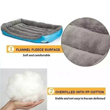 CAMA ULTRASUAVE PARA MASCOTAS TALLA L 66CM X 50CM - 2