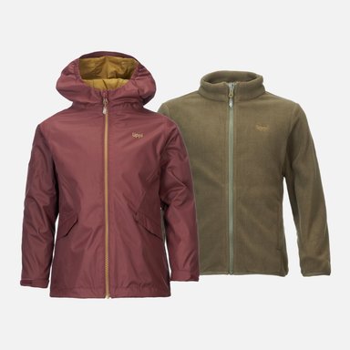 CHAQUETA NIÑO LIPPI BURDEO SNOWBALL FUSION-3 HOODY JACKET - 1
