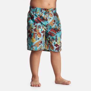 TRAJE DE BAÑO NIÑO BOMBITA PRINT TURQUESA HAKA HONU - 2