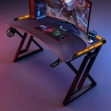 ESCRITORIO GAMER PROFESIONAL X-RGB 120 CMS CON LUCES - 2