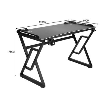 ESCRITORIO GAMER PROFESIONAL X-RGB 120 CMS CON LUCES - 6