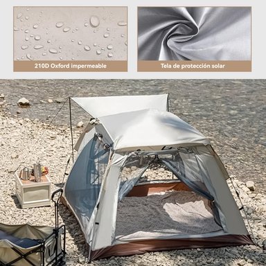 CARPA INSTANT CAMPING 4 PERSONAS CON 2 PUERTAS Y 2 VENTANAS - 4