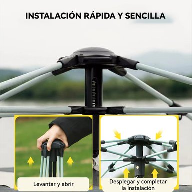 CARPA INSTANT CAMPING 4 PERSONAS CON 2 PUERTAS Y 2 VENTANAS - 6