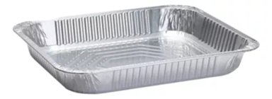 PACK DE 20 BANDEJAS DE ALUMINIO RECTANGULAR 13CM X 10 CM - 2
