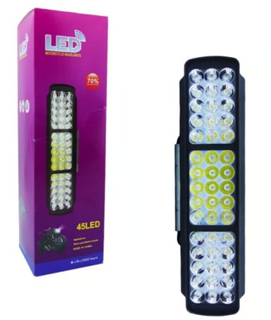 NEBLINERO LED 45 LED AUTO-MOTO BARRA 3 PLACAS 45W - 1