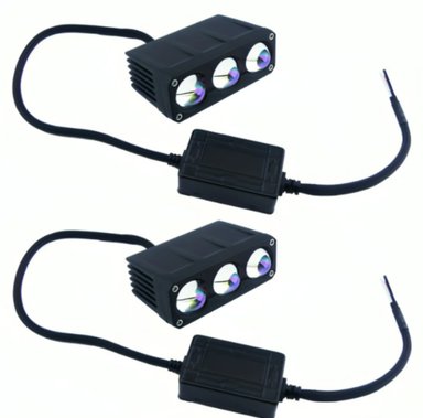 SET 2 NEBLINERO LED 3 LED PROFESIONAL DÚO COLOR BLANCO-AMBAR - 2