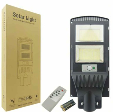 FOCO PARA POSTE SOLAR 300W CON 2 PLACAS 600 LED PVC CON CONTROL - 3