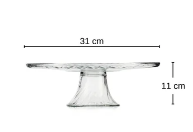PLATO POSTRE CON PIE 31CM - 3
