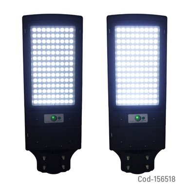 FOCO PARA POSTE SOLAR 600W CON 1 PLACA 504 LED PVC CON SENSOR Y CONTROL REMOTO. - 3