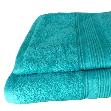 TOALLA DE MANO 45×90 CM / TURQUESA – LOURDES - 2