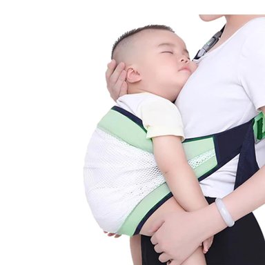 PORTABEBÉ DECO KIDS FULAR CANGURO ERGONÓMICO VERDE - 2