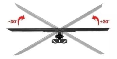 SOPORTE BASE PARA TV TECHO AJUSTABLE INCLINACION 32 - 70 - 3