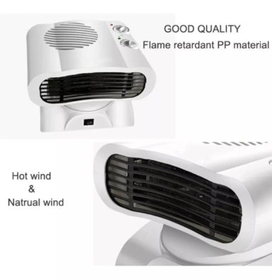 ESTUFA CALEFACTOR ELECTRICA 2000W NIVA NOVA TERMOVENTILADOR - 5