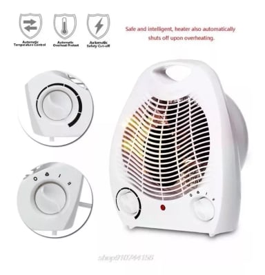 CALEFACTOR ELÉCTRICO TERMOVENTILADOR PORTÁTIL 2000W - 2