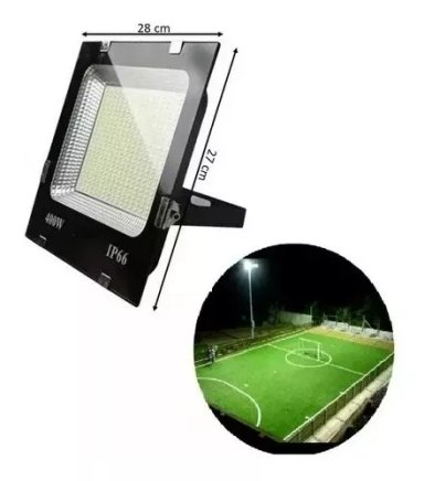 FOCO REFLECTOR LED 400 W CANCHAS RESISTENCIA AL AGUA - 1