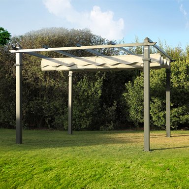 SPAZZIO ROMA 1 CUERPO CRUDO GAZEBO RETRÁCTIL 3X3 - 5