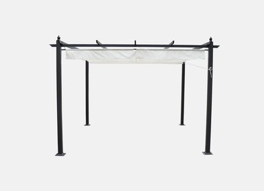 TOLDO SPAZZIO ROMA CRUDO GAZEBO RETRÁCTIL 3.40MTS - 7