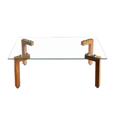 MESA CENTRO SPAZZIO JOCKEY RECTANGULAR NATURAL 110X60X44 CM - 2