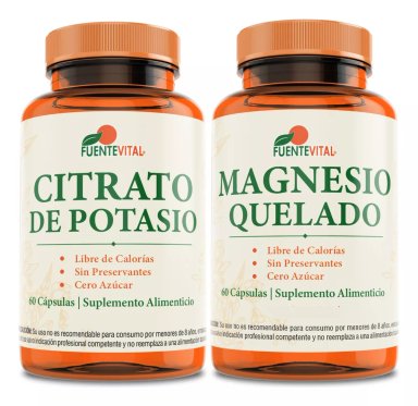 PACK FUENTE VITAL CITRATO DE POTASIO + MAGNESIO QUELADO. OFERTA - 1