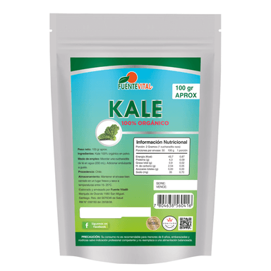 SUPLEMENTO FUENTE VITAL KALE ORGANICO MICROPULVERIZADO OFERTA POLVO 100 GR - 1