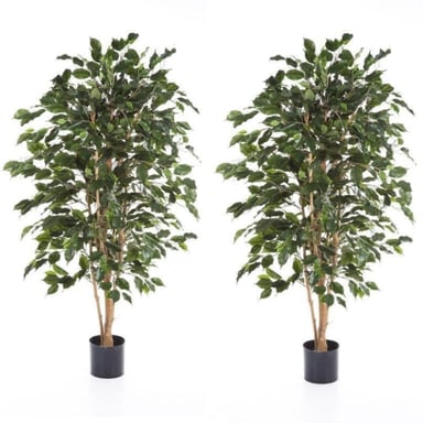 PLANTA ARTIFICIAL DECORATIVA ARBOL GRANDE PACK FICUS 120CM - 1
