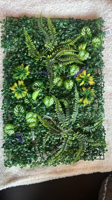 JARDIN MURO VERTICAL ARTIFICIAL A PALMETA PLANTAS 60X40 CM - 6