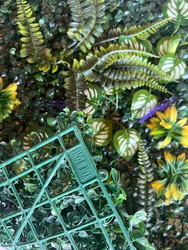 JARDIN MURO VERTICAL ARTIFICIAL A PALMETA PLANTAS 60X40 CM - 8