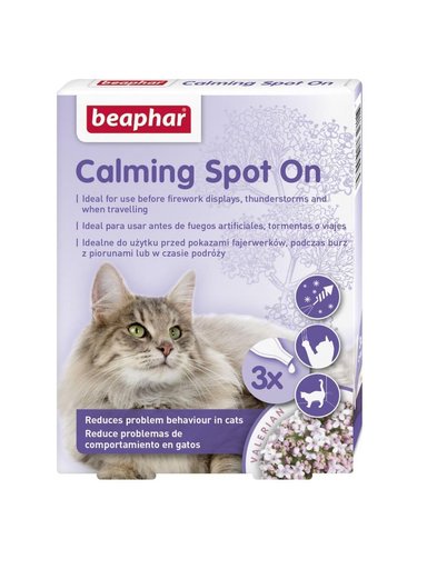 CALMING SPOT ON GATO BEAPHAR 3 PIPETAS | RELAJANTE NATURAL - 1