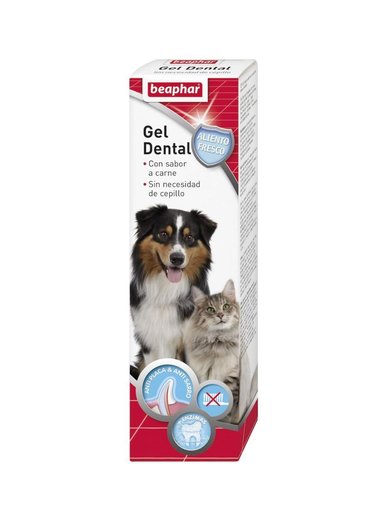GEL DENTAL PERROS Y GATOS BEAPHAR PETHOME | HIGIENE ORAL - 1