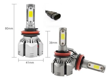 KIT TURBO LED CURSOR H4 H1 H3 H7 H11 H13 9005 9006 880 12000LM/ C6 H3 - 6