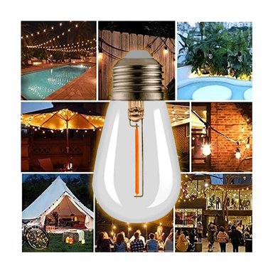 GUIRNALDA TERRAZA PATIO AMP INCLUIDAS 10 MTR HYUNDAI FRIO S14 2W - AMP S14 2W 6500K - 5