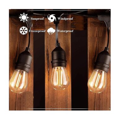 GUIRNALDA TERRAZA PATIO AMP INCLUIDAS 10 MTR HYUNDAI FRIO S14 2W - AMP S14 2W 6500K - 7