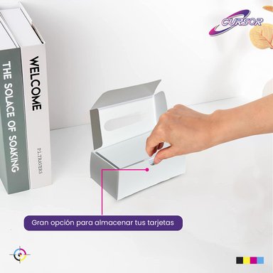 CAJA PARA TARJETAS DE VISITAS PRESENTACION 20 CAJAS - 9