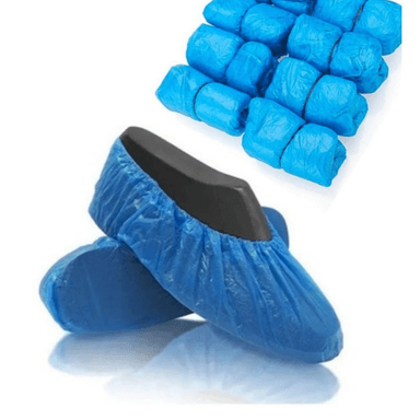 CUBRECALZADO PLÁSTICO POLIETILENO PLASTICO POLIETILENO AZUL BOLSA 100 UND - 1