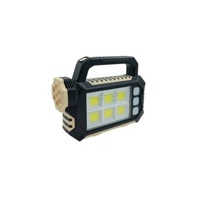 LINTERNA SOLAR LED GOSHGG NEGRO PARA ACAMPAR RECARGABLE USB - 1