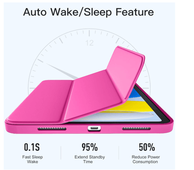 CARCASA SMART COVER RANURA PARA IPAD AIR 11 M3 2025 FUCSIA - 4