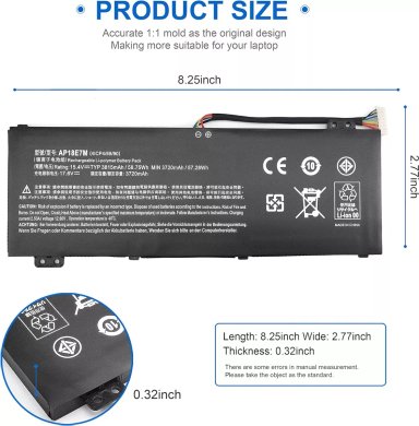 BATERÍA (AP18E8M) PARA NOTEBOOK ACER NITRO 5 AN515-43 SERIES - 5