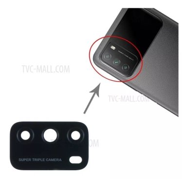 VIDRIO DE REEMPLAZO CÁMARA TRASERA XIAOMI POCO M3 - 1