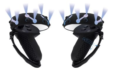 FUNDA GRIPS PARA MANDOS OCULUS QUEST 2 + CORREA AJUSTABLES - 1