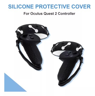 FUNDA GRIPS PARA MANDOS OCULUS QUEST 2 + CORREA AJUSTABLES - 2